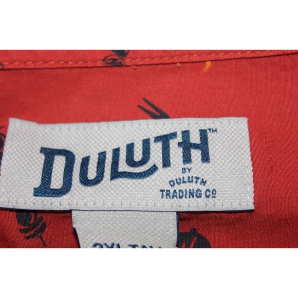 Duluth Trading Co Untucked Grill BBQ Barbecue Shirt Men's Relaxed Fit 2XL Tall - Picture 10 of 13